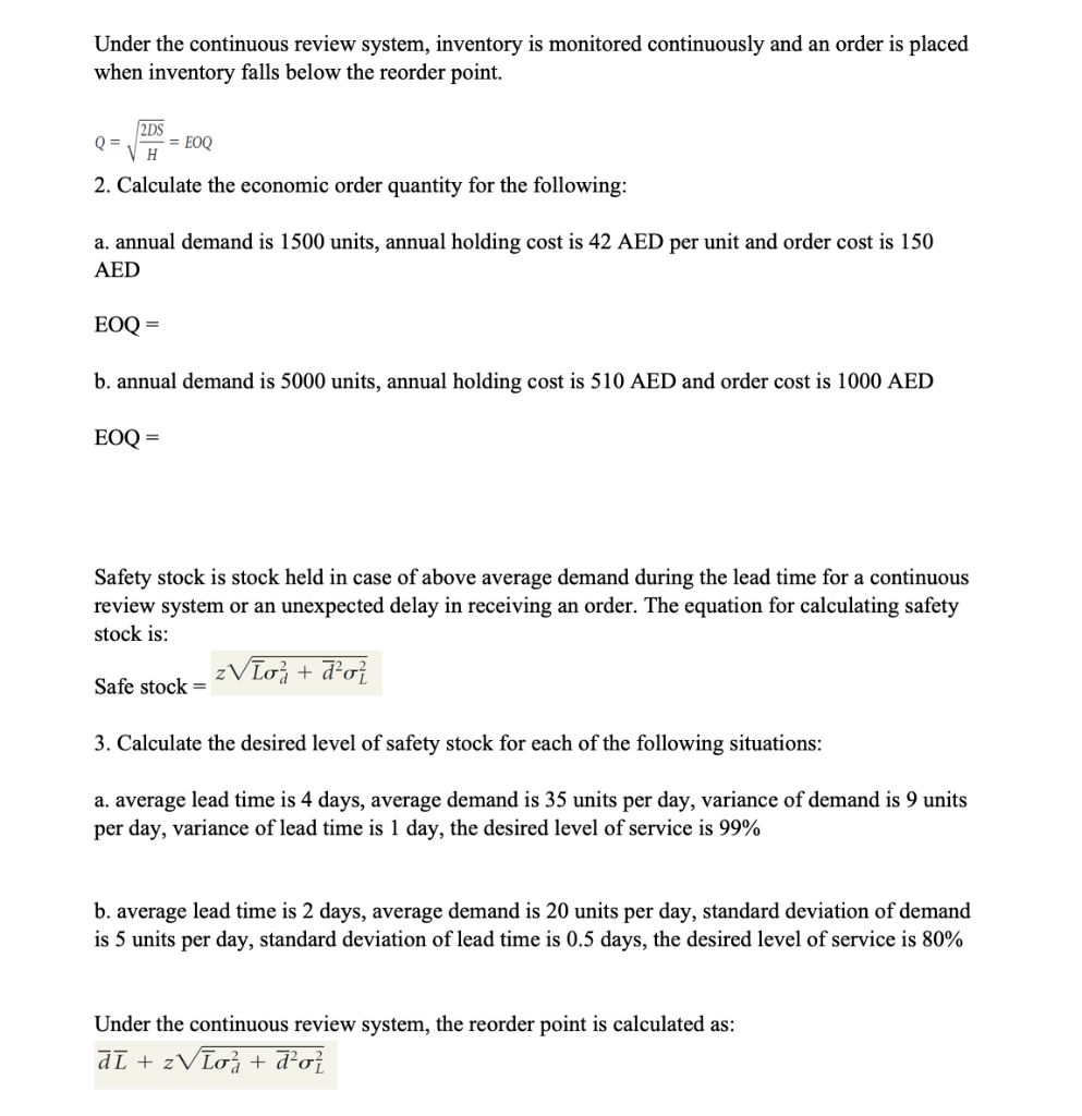 Please answer clearly with all calculations