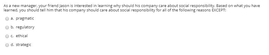 As a new manager, your friend Jason is interested