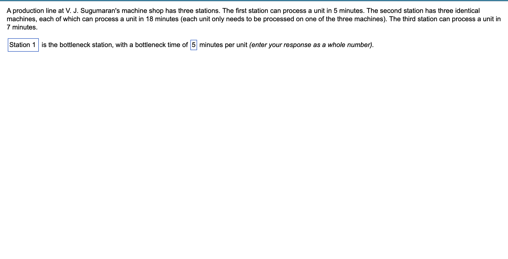 A production line at V. J. Sugumaran's machine