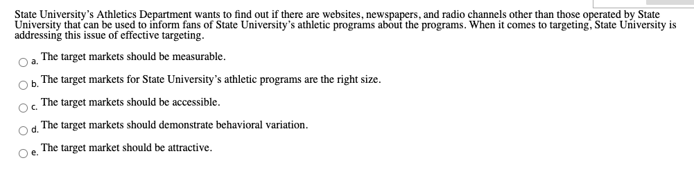 State University's Athletics Department wants to