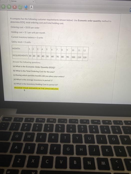 Cias A company has the following customer