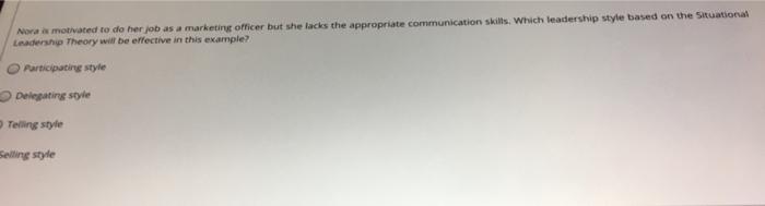 Nora motivated to do her job as a marketing