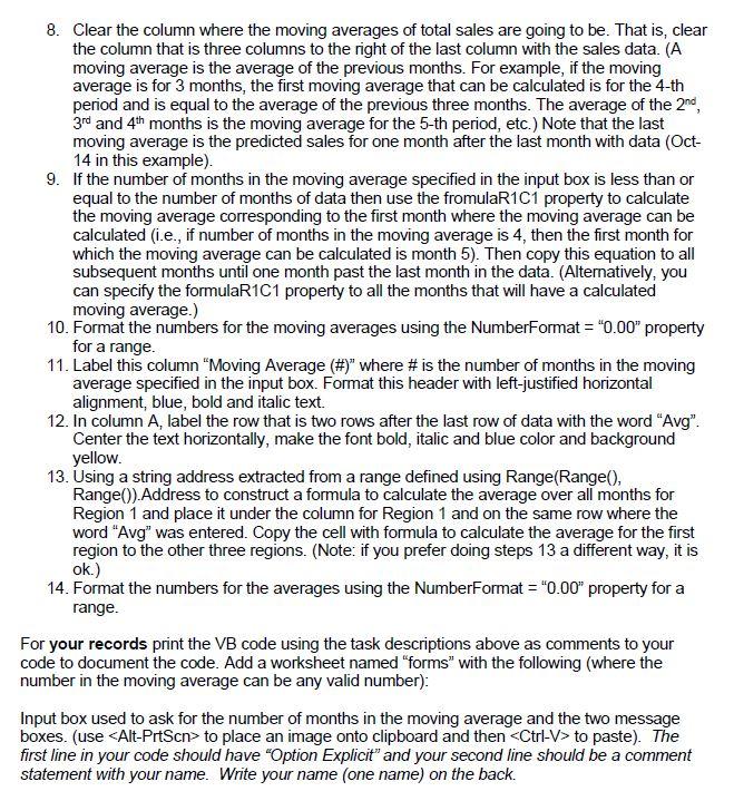 Place a control button in the worksheet that