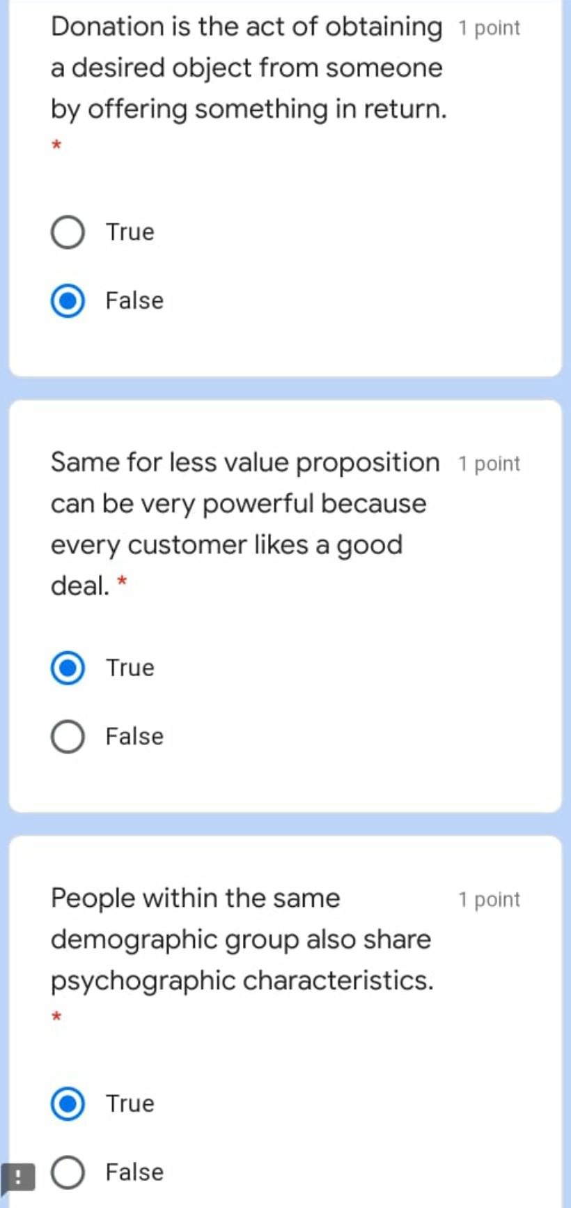 3 points When Ford offers a car with the same