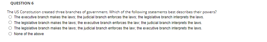 QUESTION 3 Which U.S. Constitutional Amendment