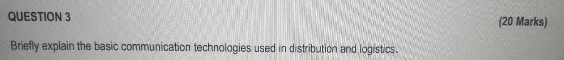 question 3 please help QUESTION 3 Briefly explain