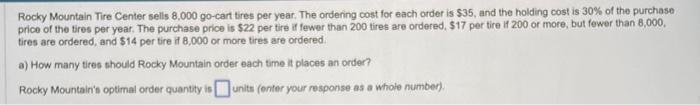 Rocky Mountain Tire Center sells 8,000 go-cart