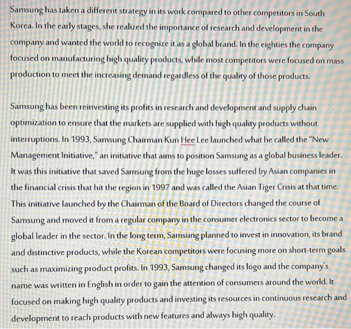 Reasons for the success of the global company