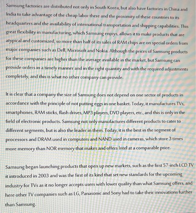 Reasons for the success of the global company