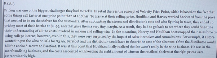 Part 3 Pricing was one of the biggest challenges