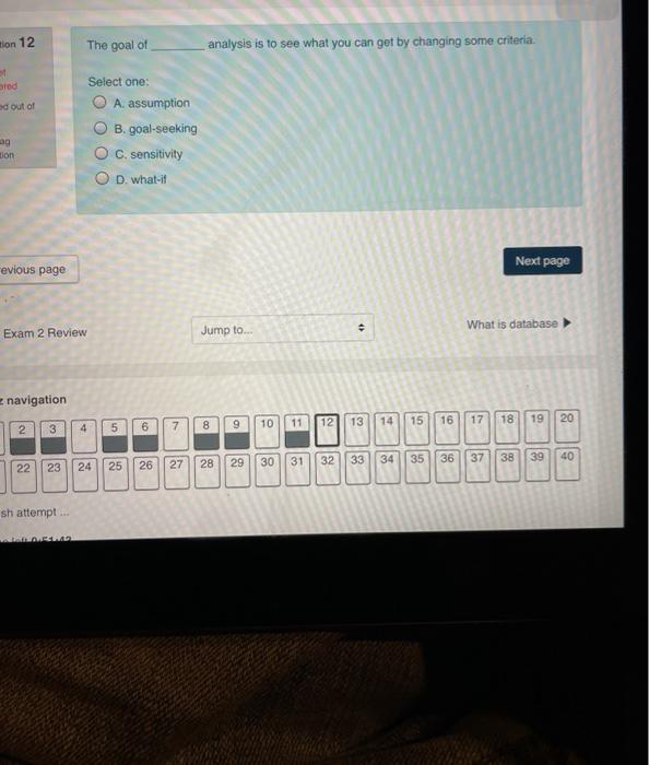 tion 12 The goal of analysis is to see what you