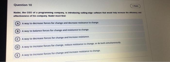 Question 9 Salem is a serious and hard-working