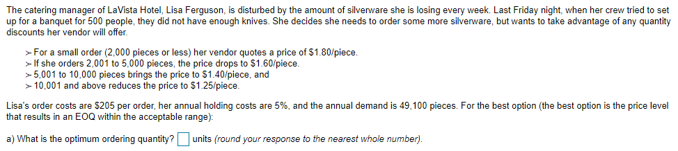 B) What is the annual holding cost? (round your