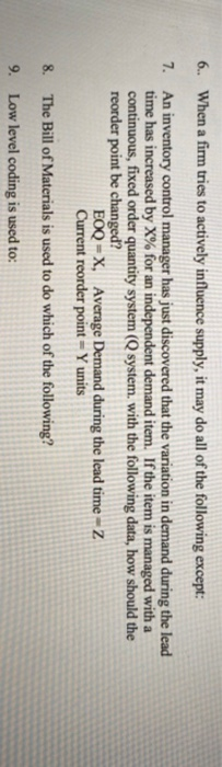 6. When a firm tries to actively influence