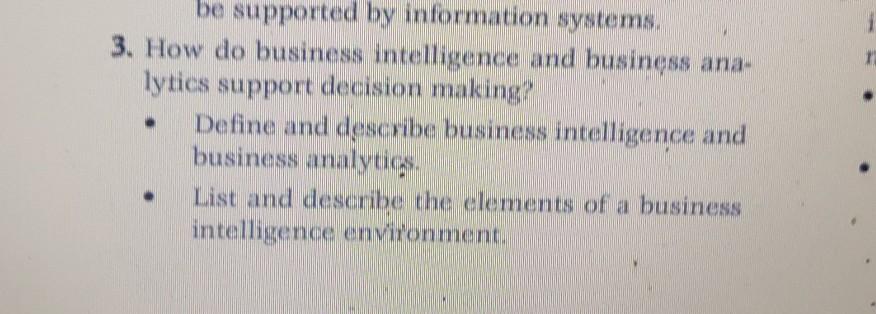 How do business intelligence and business