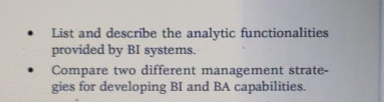 How do business intelligence and business