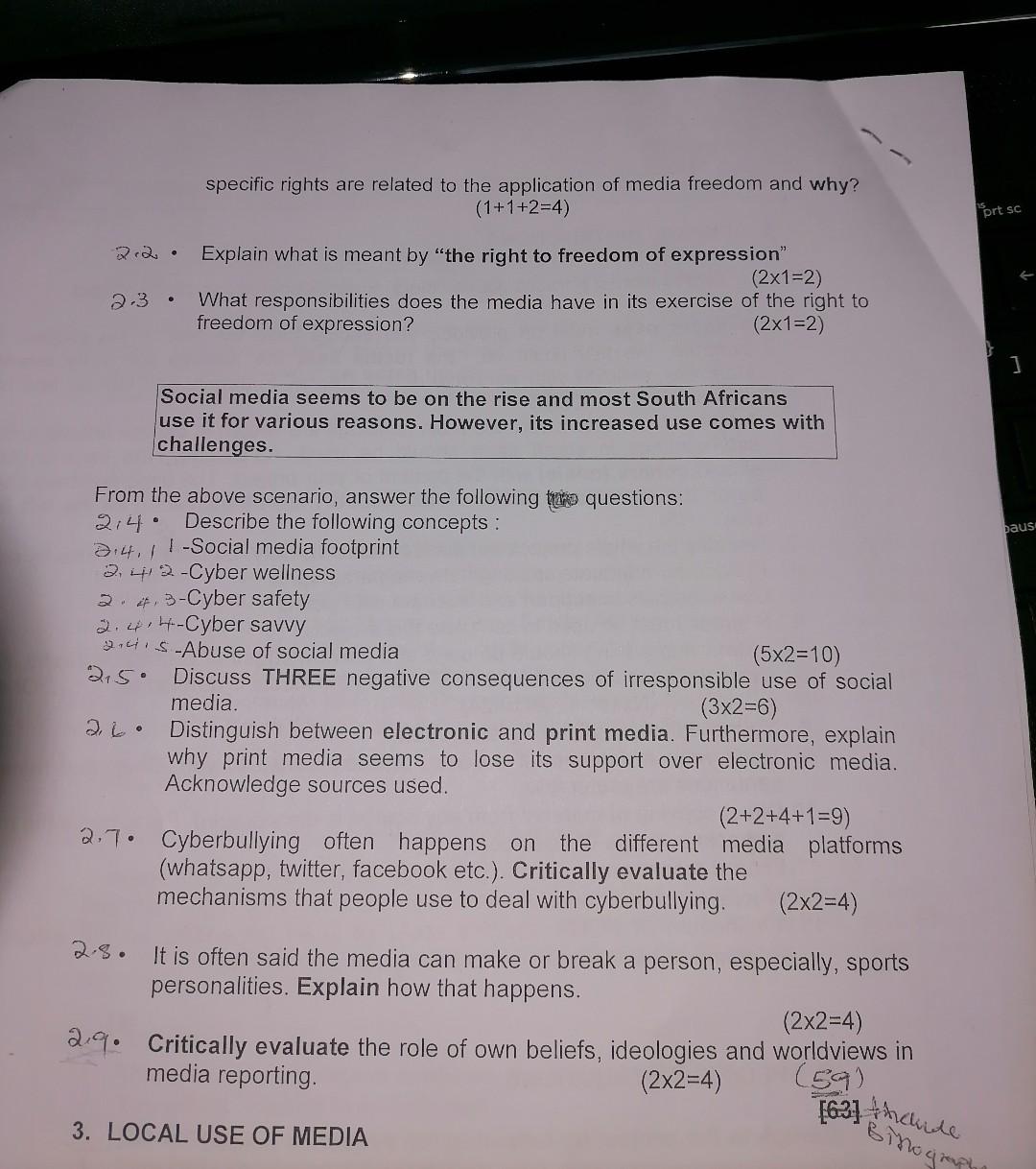 B. SPECIFIC INSTRUCTIONS Complete the project by