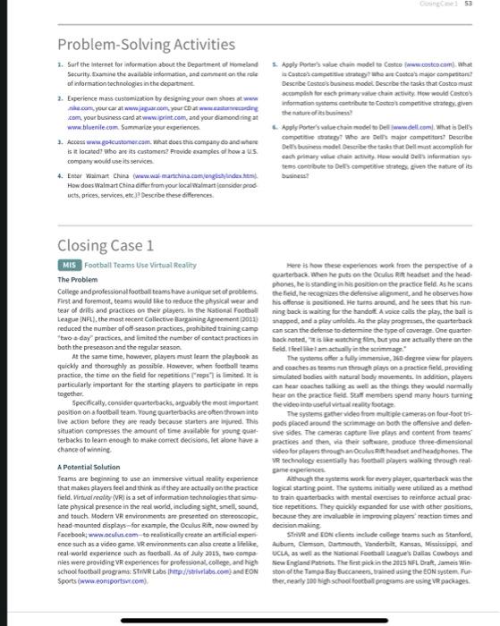 read the case and answer the questions please