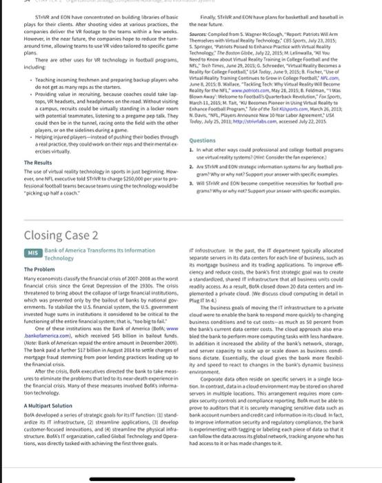 read the case and answer the questions please