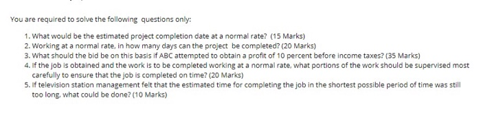 please just solve last question. ABC General