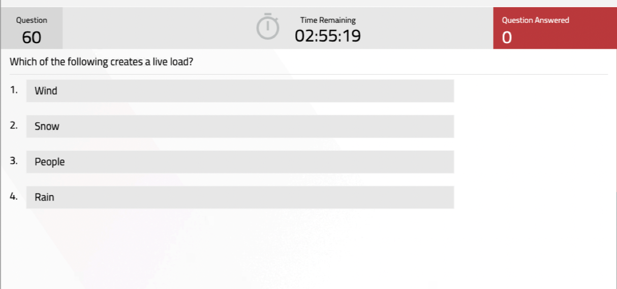 Question Time Remaining 61 02:55:15 What is the