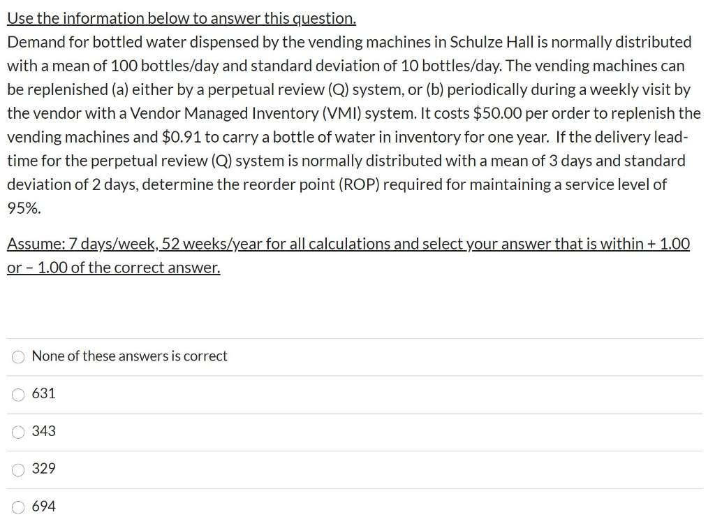 Use the information below to answer this