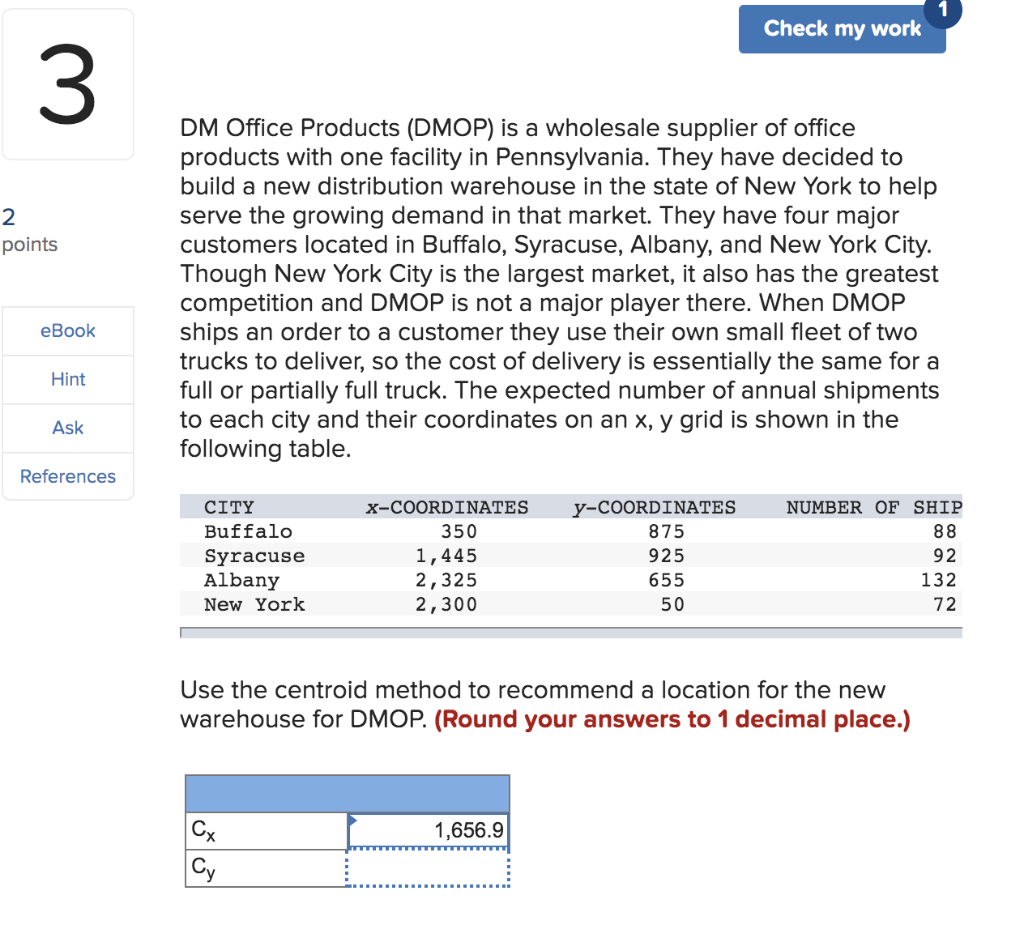 Check my work 3 2 points DM Office Products