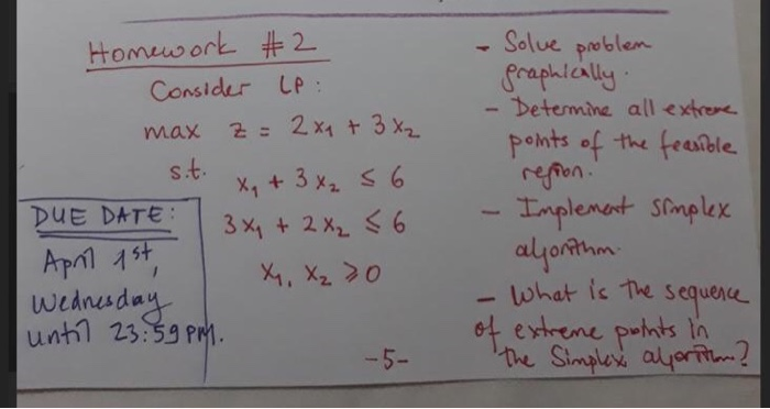 please implement simplex algorithm!!! :) Homework