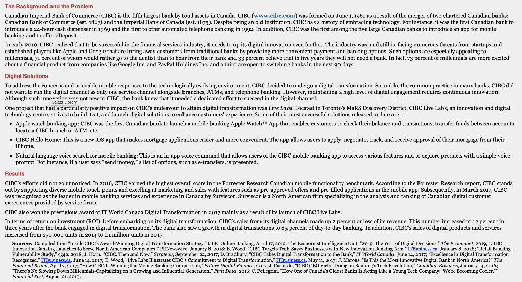 Provide an example of how CIBC could use the