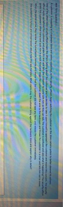 Mid-Term Question Aartomer is shopping at a