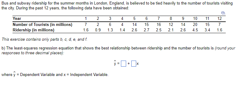 Bus and subway ridership for the summer months in