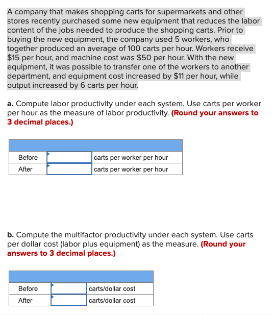 A company that makes shopping carts for