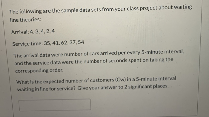 The following are the sample data sets from your