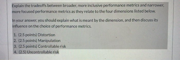 Explain the tradeoffs between broader, more