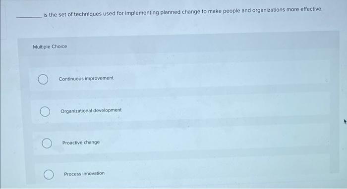 is the set of techniques used for implementing