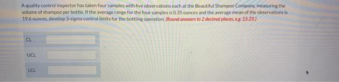 A quality control inspector has taken four