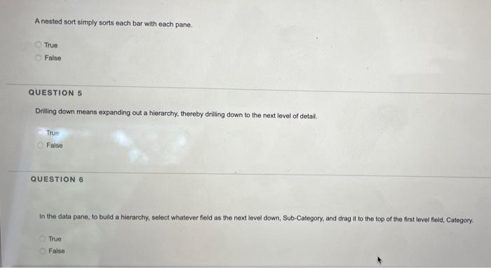 A nested sort simply sorts each bar with each