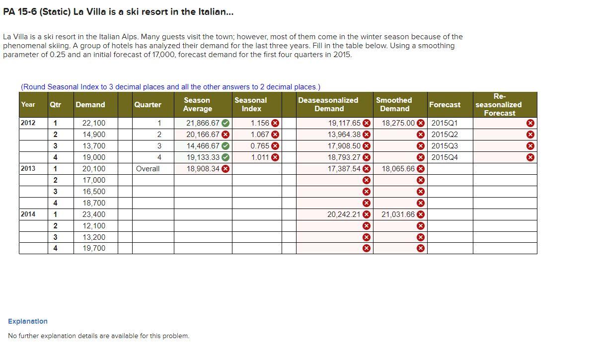 PA 15-6 (Static) La Villa is a ski resort in the