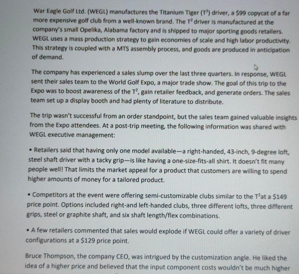 Criteria #4 Case Question Develop a brief