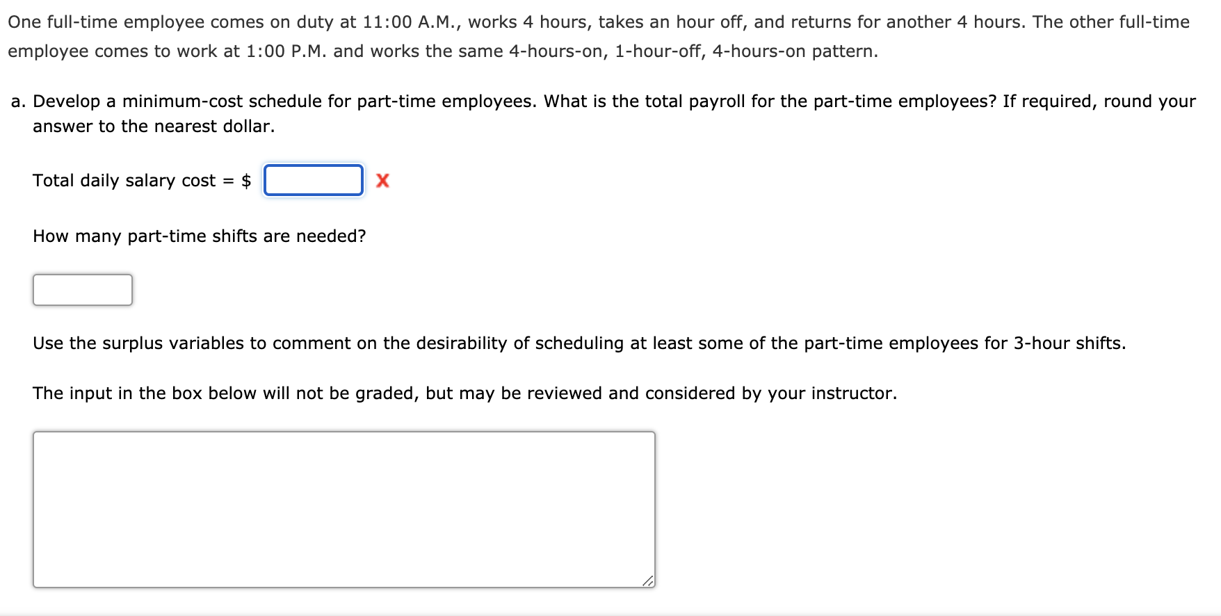 Problem 4-25 Western Family Steakhouse offers a