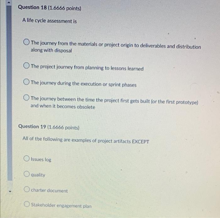 Please help me with these questions Question 18