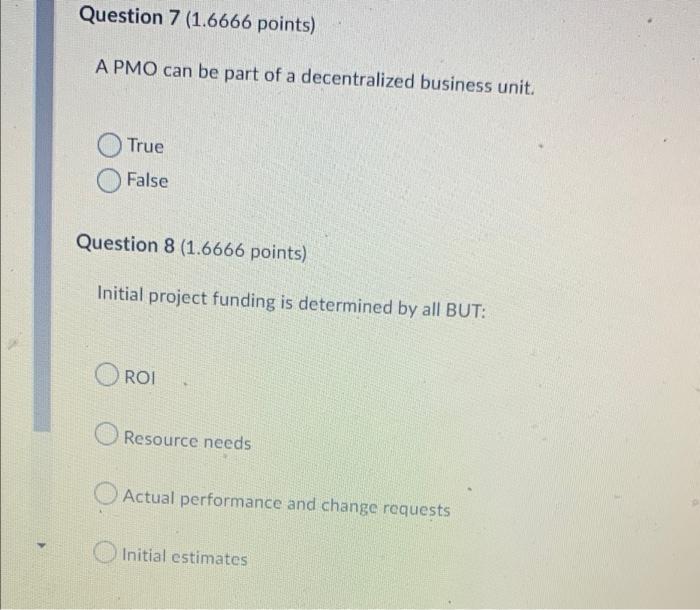 Please help me answer these questions Question 7