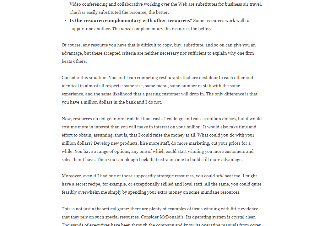 IN YOUR OWN WORDS: What is the missing link