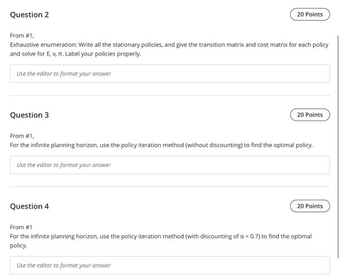 complete answers and solutions please Question 1