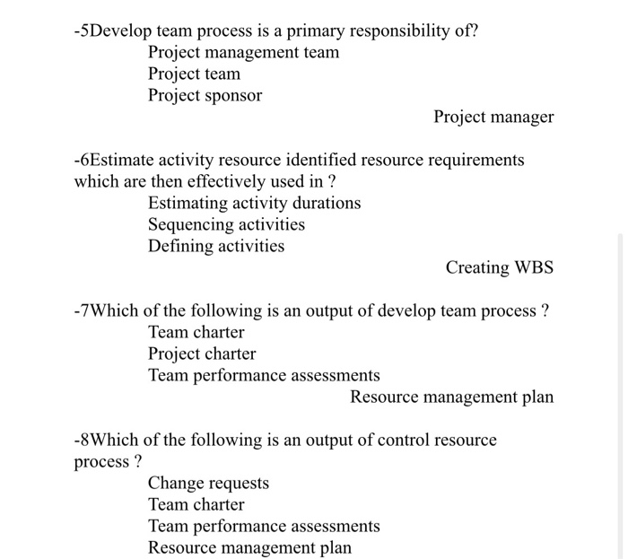 -5Develop team process is a primary