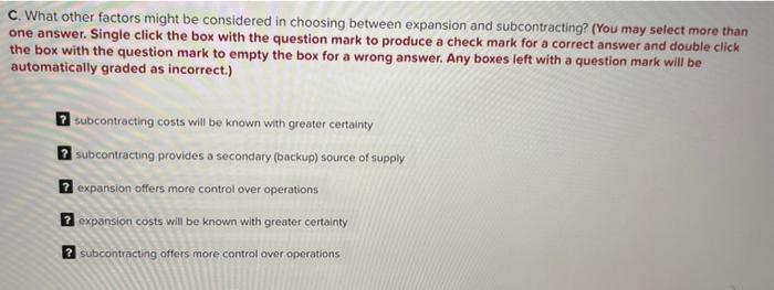 Problem 8-4 (Algo) A company that produces
