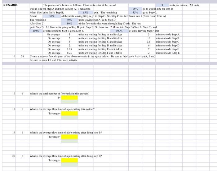 please answer the whole scenario below: SCENARIO: