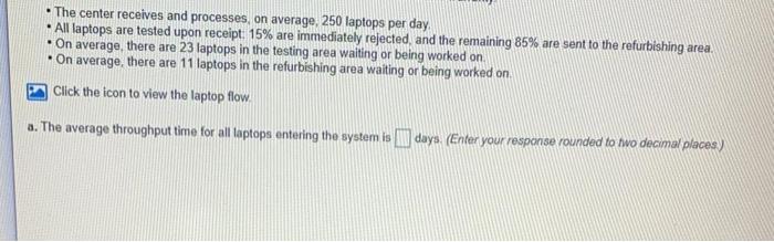 The center receives and processes, on average,