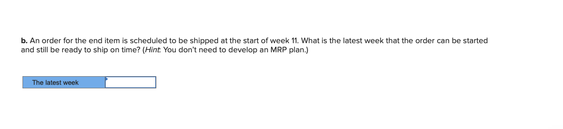 Problem 13-10 (Algo) Assume you are the manager