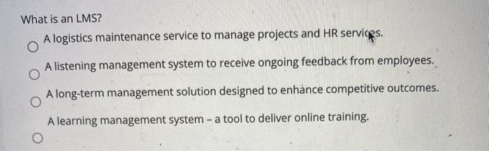 What is an LMS? A logistics maintenance service